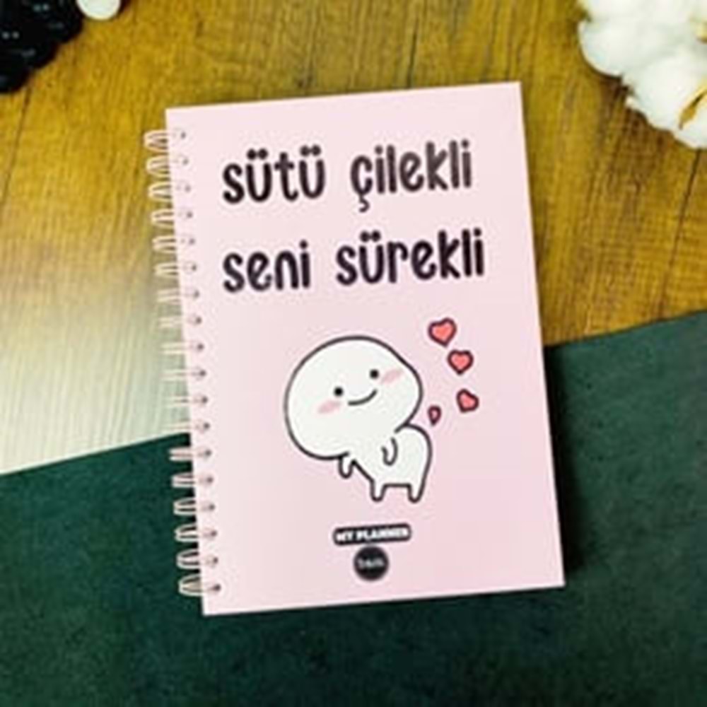 Sütü Çilekli Seni Sürekli Konuşan Ajanda