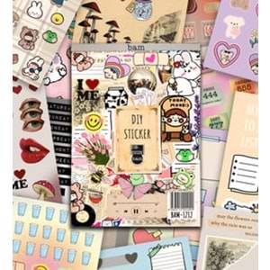 Vintage My DIY Sticker Book 24 * 17 cm 16 Sayfa Özel Tasarım