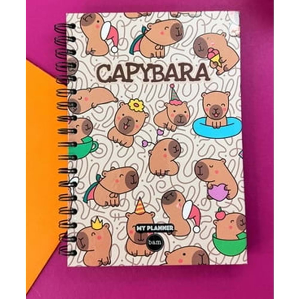 Capybara Mood Tasarımlı Konuşan Ajanda (Bam-1315)