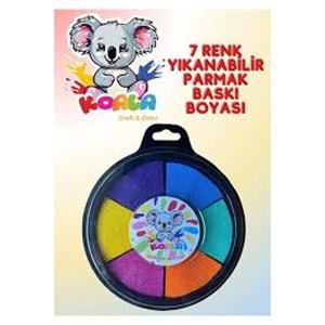 Kids Like Sünger Baskı Parmak Boyası 7 Renk