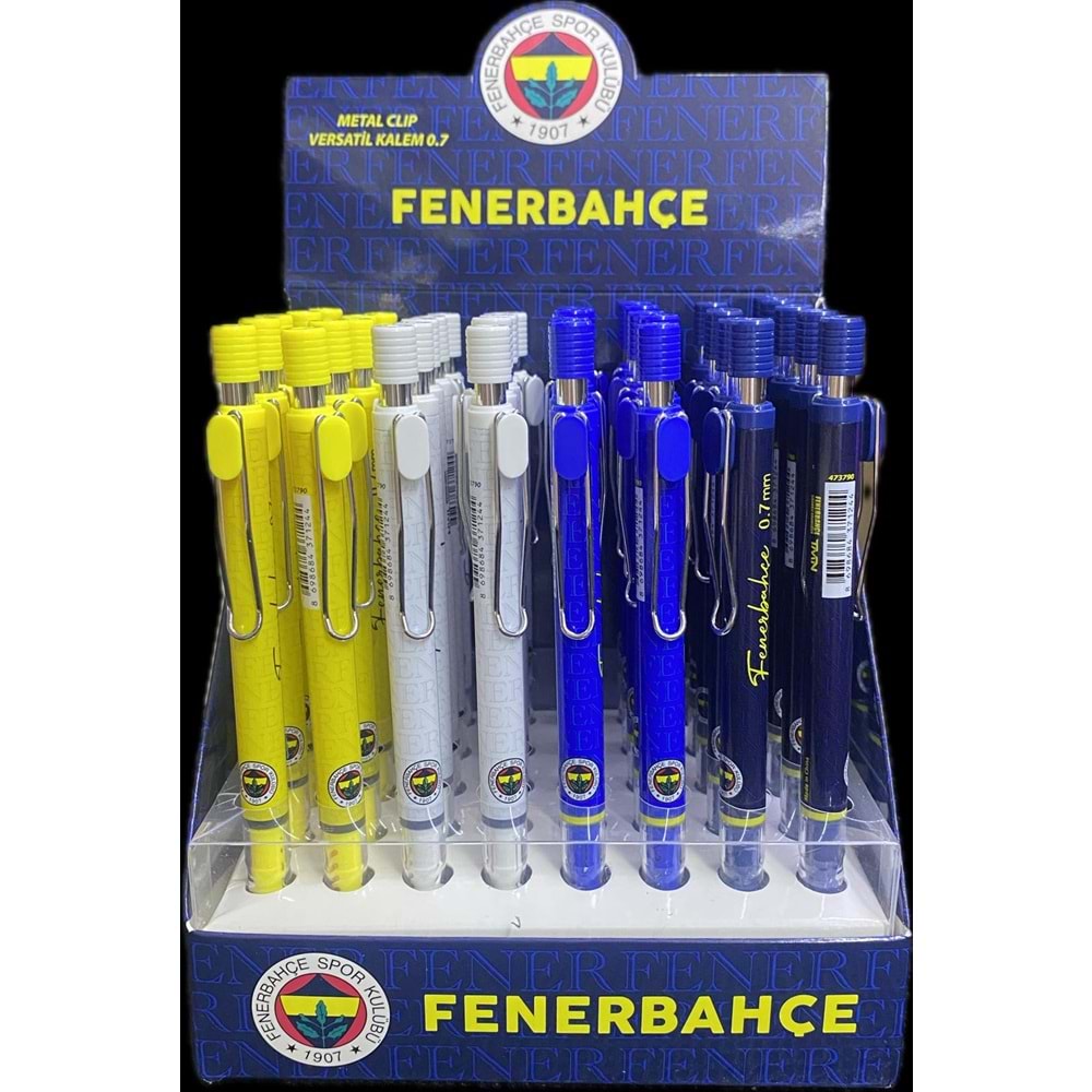 Fenerbahçe Versatil Kalem Metal Clip 0,7 mm 40 lı