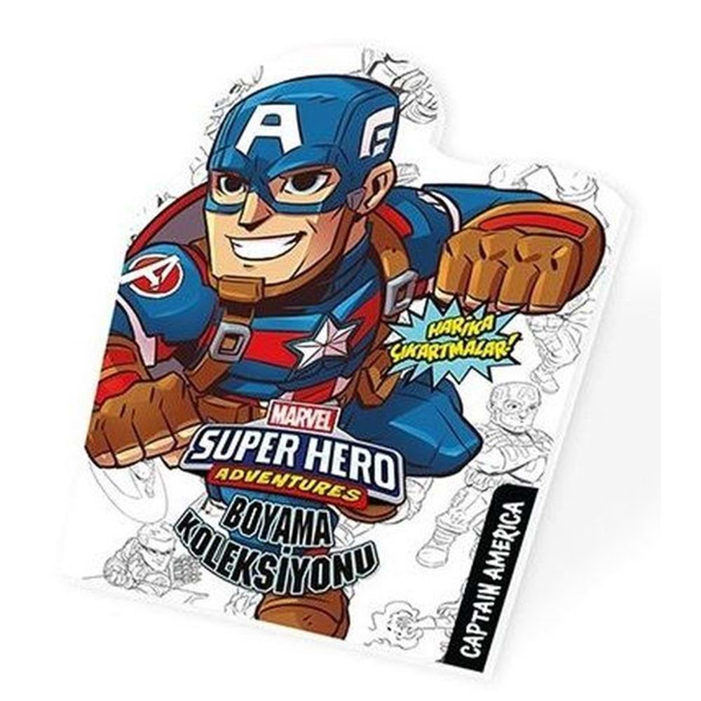 Captan America - Marvel Süper Kahramanlar Boyama Koleksiyonu