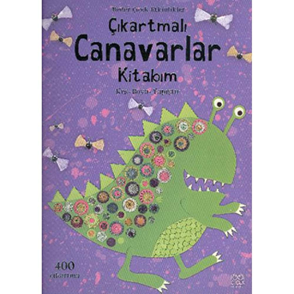 Çıkartmalı Canavar Kitabım Kes - Boya - Yapıştır