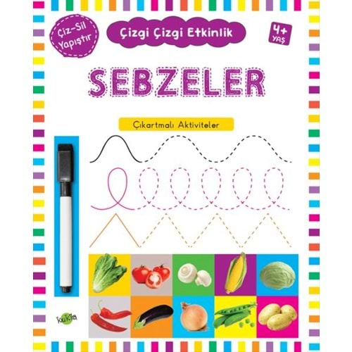 Çizgi Çizgi Etkinlik Sebzeler 4 Yaş